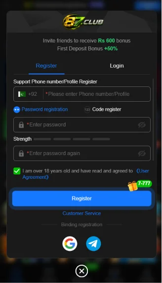 87club-login